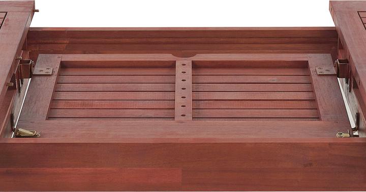 Produktbild Beliani Gartenmöbel Set Akazienholz 6-Sitzer rechteckig Auflagen terracotta TOSCANA (220 cm)