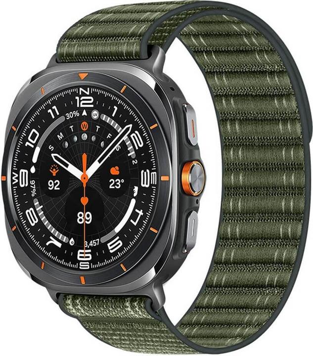 Produktbild Cover-Discount Galaxy Watch Ultra (47mm) - Nylon Ersatz Armband mit Klettverschluss (Nylon, Galaxy Watch Ultra)