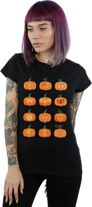 Actual product image Womens/Ladies Avengers Halloween Pumpkin Cotton T-Shirt (XL)