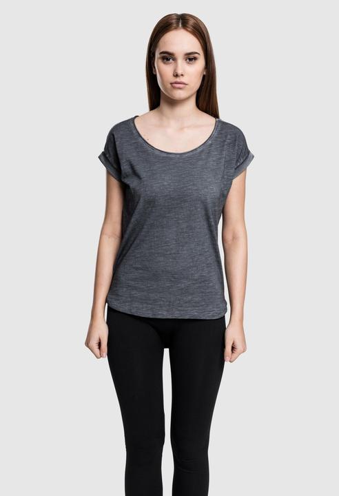Actual product image Urban Classics Ladies Long Back Shaped Spray Dye Tee (XS)