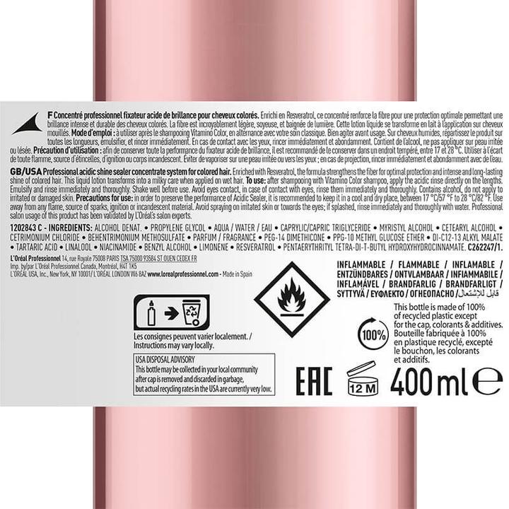 Immagine prodotto L'Oréal Professionnel Série Expert Vitamino Color - Trattamento professionale concentrato (400 ml, Shampoo liquido)