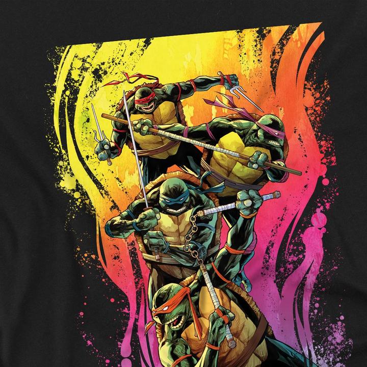 Produktbild Teenage Mutant NT Hot Rainbow Warriors TShirt (L)
