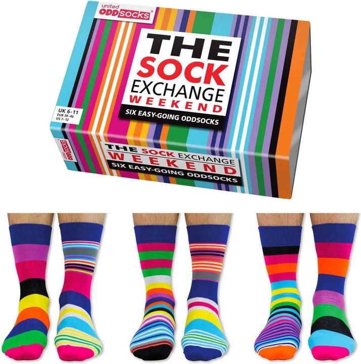 Immagine prodotto United Oddsocks Il Weekend di scambio di calze (confezione da 3, 39 - 46)