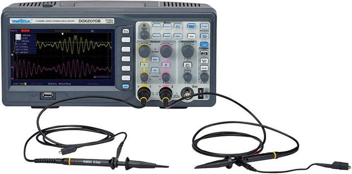 Actual product image Metrix Chauvin Arnoux digital table oscilloscope with 2 channels (CAT II 300V)
