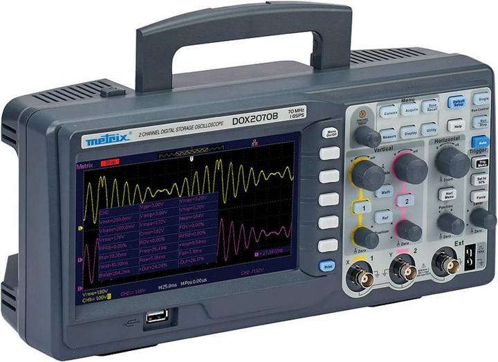Actual product image Metrix Chauvin Arnoux digital table oscilloscope with 2 channels (CAT II 300V)