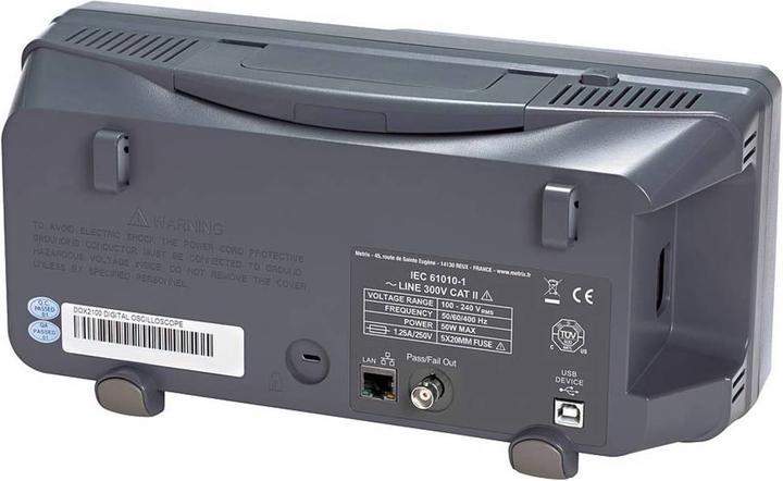 Actual product image Metrix Chauvin Arnoux digital table oscilloscope with 2 channels (CAT II 300V)