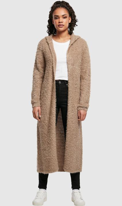 Actual product image Urban Classics Ladies Hooded Feather Cardigan (XL)