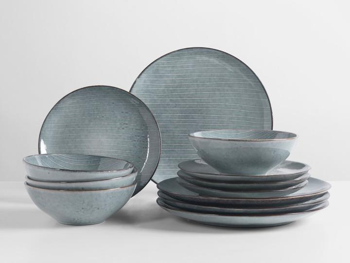 Actual product image Broste Copenhagen NORDIC SEA crockery set for lunch for four (12 Piece)