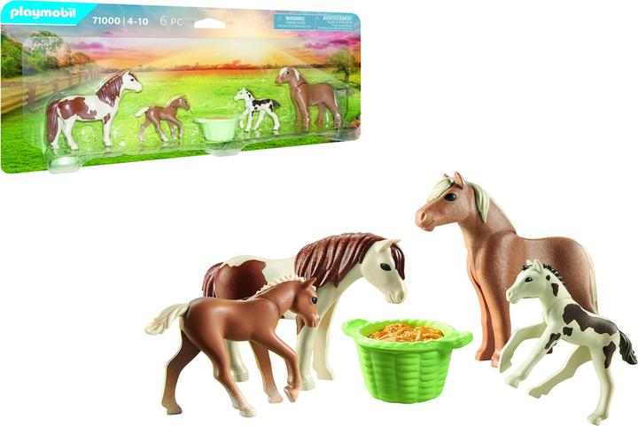 Image du produit Playmobil 2 poneys islandais avec leur poulain (71000, Playmobil Country)