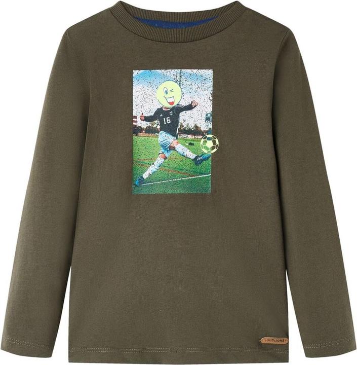 Produktbild VidaXL Kinder-Langarmshirt Khaki 140,Material: 100 (140)