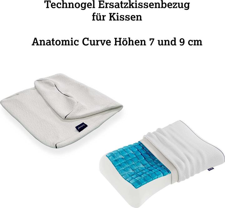 Produktbild Technogel Ersatzhülle Kissen Anatomic Curve (Kopfkissenbezug, 66 x 40 x 7/9 cm)