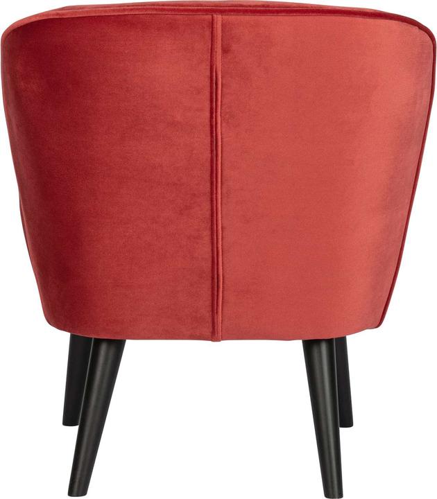 Productafbeelding Woood Fauteuil Sara Fluweel Framboos
