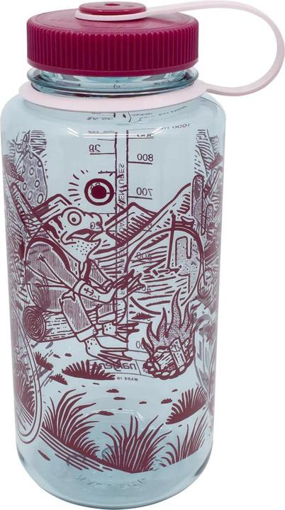 Productafbeelding Paul Component Engineering Paul Component Bike Camping Froggies Nalgene Wasserflasche, 1.000ml, clear/red