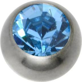 Produktbild Bijouteria 1.2mm Titan Piercingteil (Swarovski Kristall, Titan)