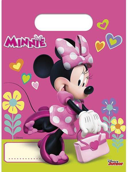 Actual product image Minnie Mouse 6 party bags (Gift bag, 6 x)