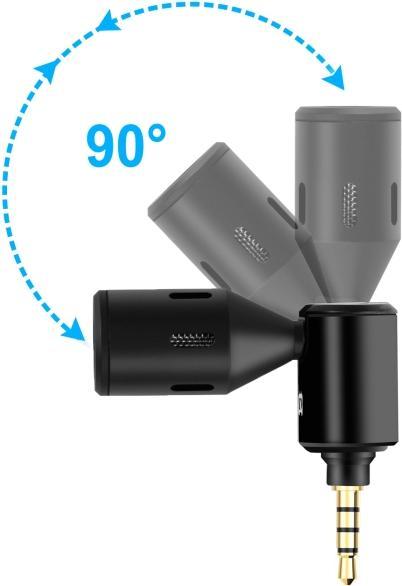 Produktbild Puluz 3.5mm Jack Mobile Phone Single Directional Adjustable Microphone (Black)