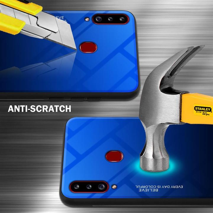 Produktbild Cadorabo TPU 2 Farben Glas Cover (Samsung Galaxy A20s)