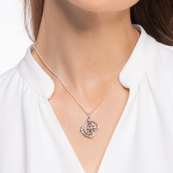 Produktbild Thomas Sabo Kette Stern & Mond silber (925er Silber, 45 - 50 cm)