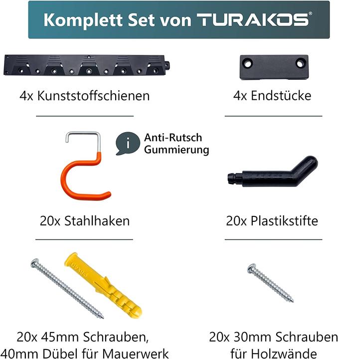 Immagine prodotto Turakos Gartengerätehalter