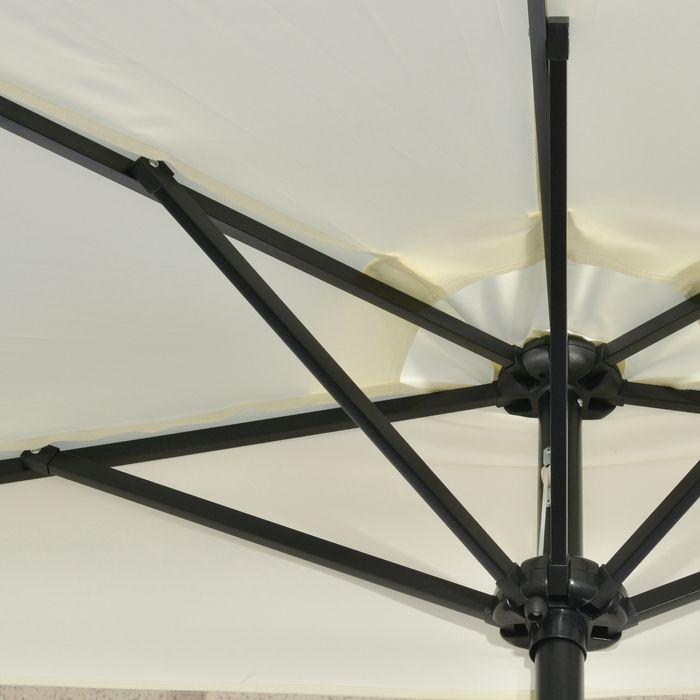 Immagine prodotto Outsunny Ombrellone con pannello solare e LED (1.35 m)