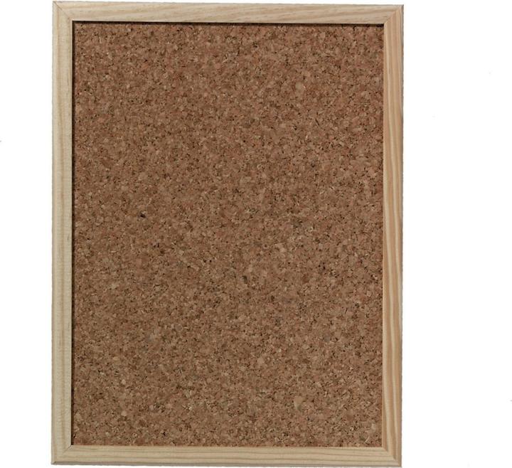 Actual product image Herlitz Pinboard cork with wooden frame (Bulletin board, 30 x 40 cm)