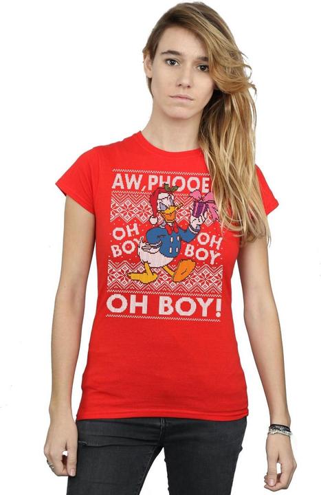 Produktbild Disney Donald Duck Christmas Fair Isle TShirt (XXL)