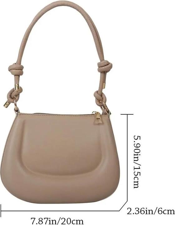 Image du produit Only-Bags.Store PU cuir sac à bandoulière couleur solide avant-bras Messenger Bag Crossbody Bags