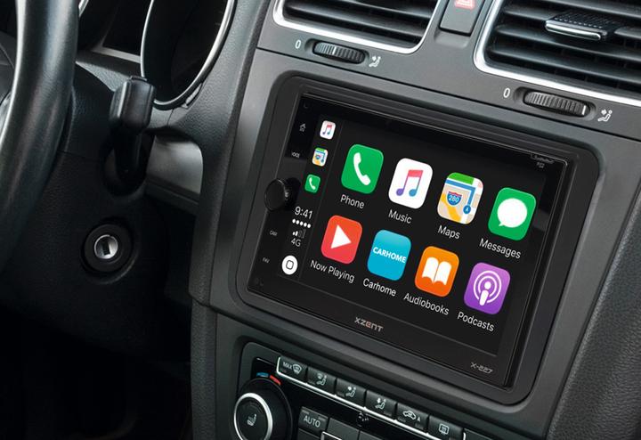 Image du produit Xzent X-227 2-Din DAB avec Carplay Bluetooth et USB (Apple Carplay)