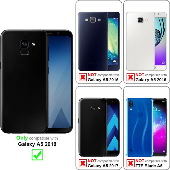 Actual product image Cadorabo Chain case for Samsung Galaxy A5 2018 necklace cover adjustable