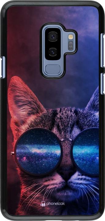 Actual product image PhoneLook Coque Red Blue Cat Glasses (Samsung Galaxy S9+)