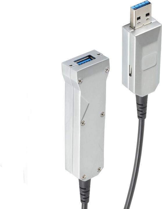 Produktbild Shiverpeaks ®-BASIC-S--USB Verlängerung Optisch USB 3.0- USB 3.0 A Stecker auf USB 3.0 A + USB Micro B Buchse, 2 (20 m, USB 3.2 Gen 1)