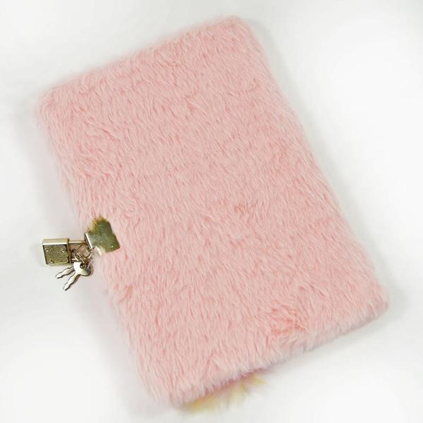 Immagine prodotto Kögler Diario in peluche, unicorno con peluche rosa, da chiudere, 14,8x21,5x3 cm