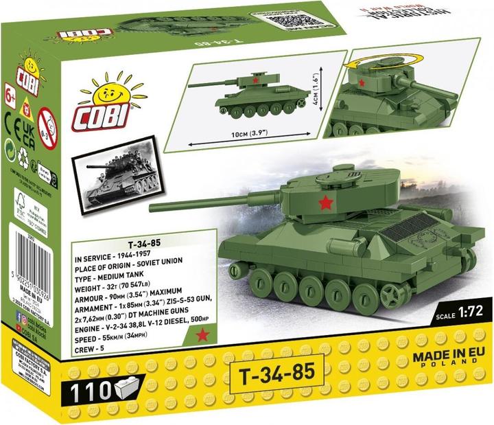 Immagine prodotto Cobi 3092 - 110 PEZZI HC WWII /3092/ T-34/85