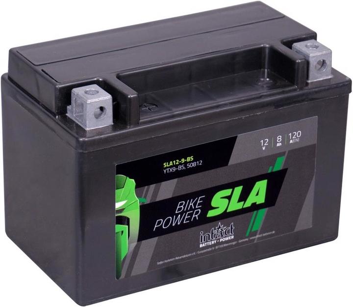 Image du produit Intact SLA12-9-BS Bike-Power SLA 8Ah batterie de moto (DIN 50812) (12 V, 8 Ah, 120 A)