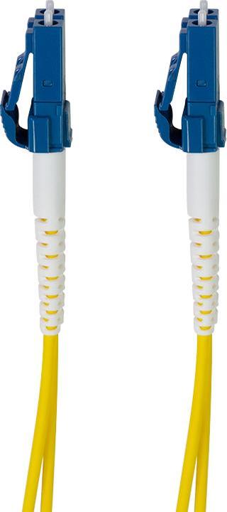 Actual product image LogiLink Fibre optic duplex patch cable, OS2, 9/125µ, LC-LC, yellow, 50 m (50 m)