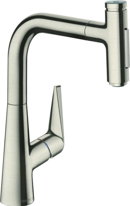 Immagine prodotto hansgrohe Miscelatore monocomando HG per lavello 220 TALIS S DN 15, con doccetta estraibile look acciaio inox