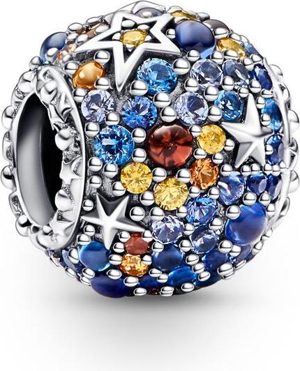 Image du produit Pandora Planète Mercure & étoiles scintillantes Charm (Argent 925)
