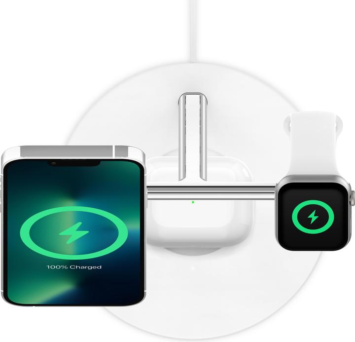 Image du produit Belkin BoostCharge Pro 3-in-1 Ladegerät mit MagSafe (15 W)