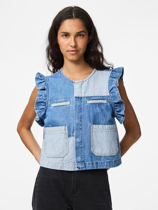 Immagine prodotto Pieces PCFIE VOLANT PATCHWORK Jeansweste (S)