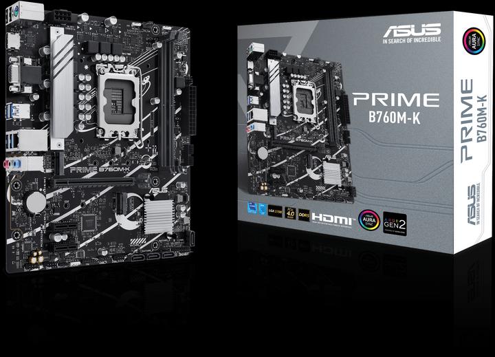 Image du produit ASUS PRIME B760M-K (LGA 1700, Intel B760, mATX)