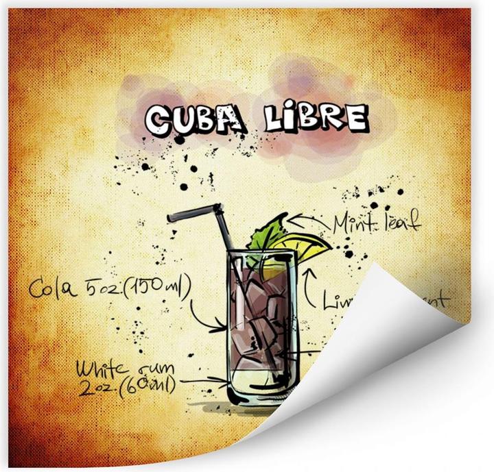 Produktbild Trenddeko Cuba Libre - Rezept (50 x 50 cm)