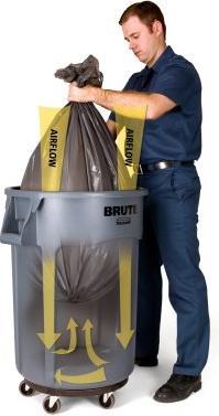 Actual product image Rubbermaid BRUTE Container w/ Venting 166.5L (167 l)