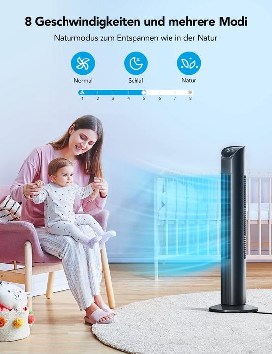 Actual product image Govee WiFi tower fan