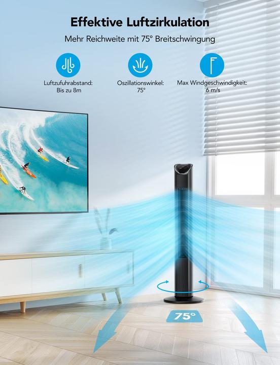 Actual product image Govee WiFi tower fan