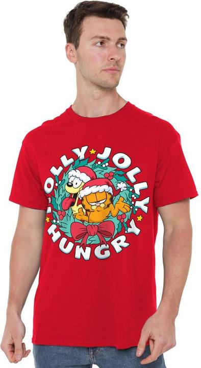 Produktbild Garfield Holly Jolly Hungry TShirt weihnachtliches Design (L)