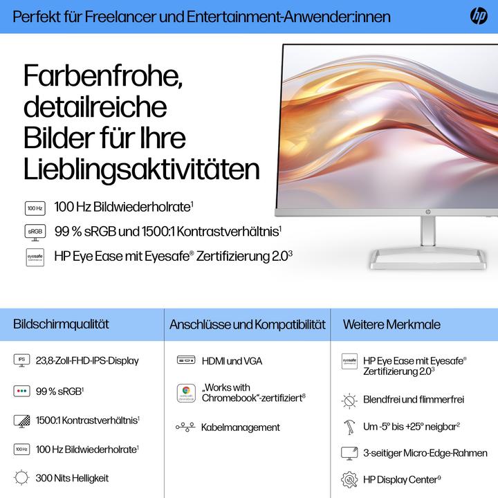 Actual product image HP Series 5 524 (1920 x 1080 pixels, 24")