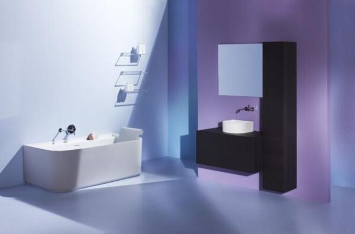 Immagine prodotto Laufen Lavabo Running Sonar, senza foro per rubinetto, senza sfioratore, 340x340mm, incl. coperchio in cera (450 mm, 167 mm)