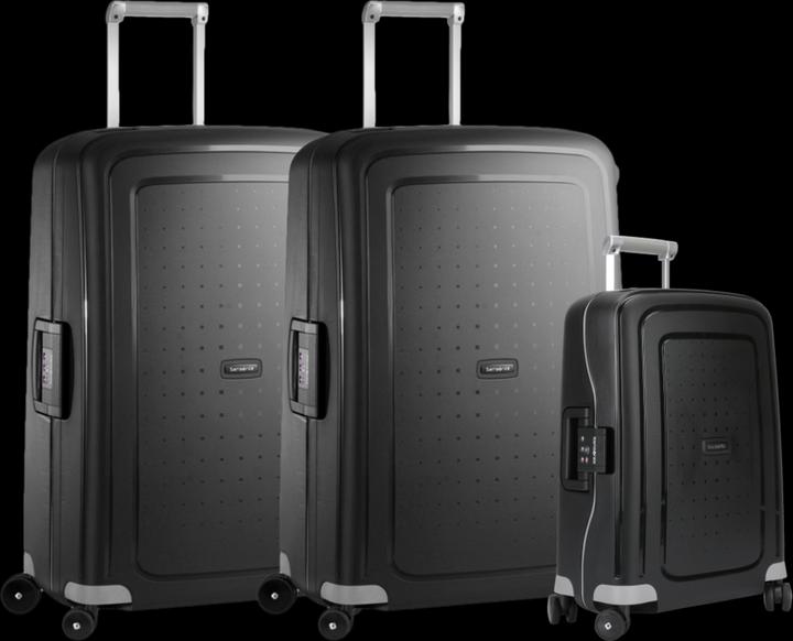 Samsonite S'cure Spinner 75+55+75 cm Black Kofferset (102 l)