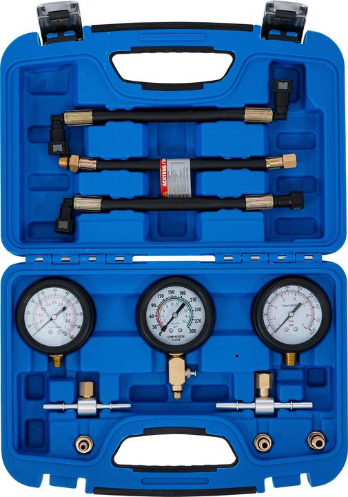 Image du produit BGS Kit de test de pression de carburant et de compression | pour motos | 11 pcs.