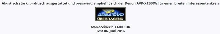 Produktbild Denon Avr-X1300w (7.2 Kanal, FM)